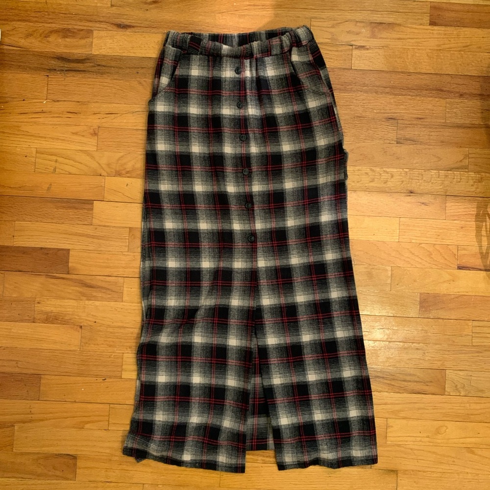 Cotton Candy Flannel Maxi Skirt